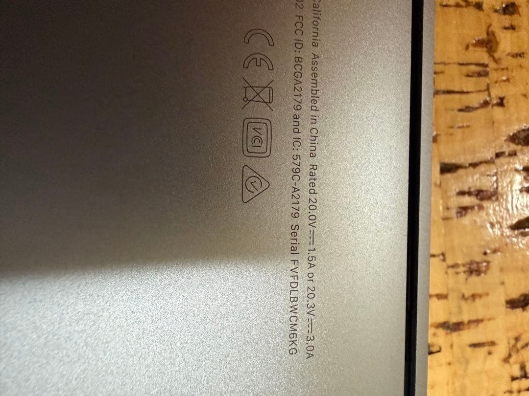 非常に綺麗なMacBook Air シルバー 日本語配列