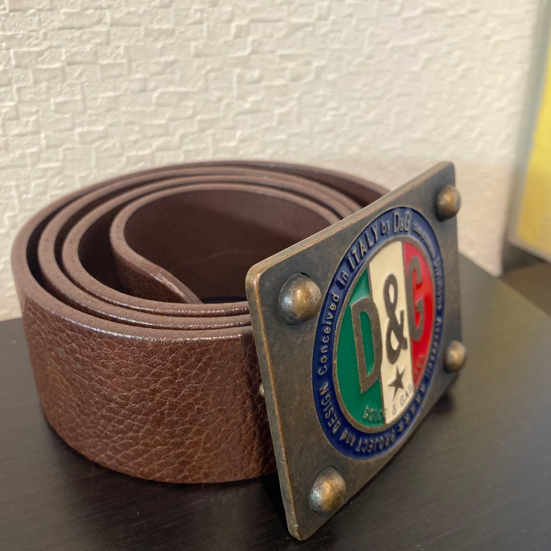 美品 D＆G ドルガバ 男女兼用 革ベルト