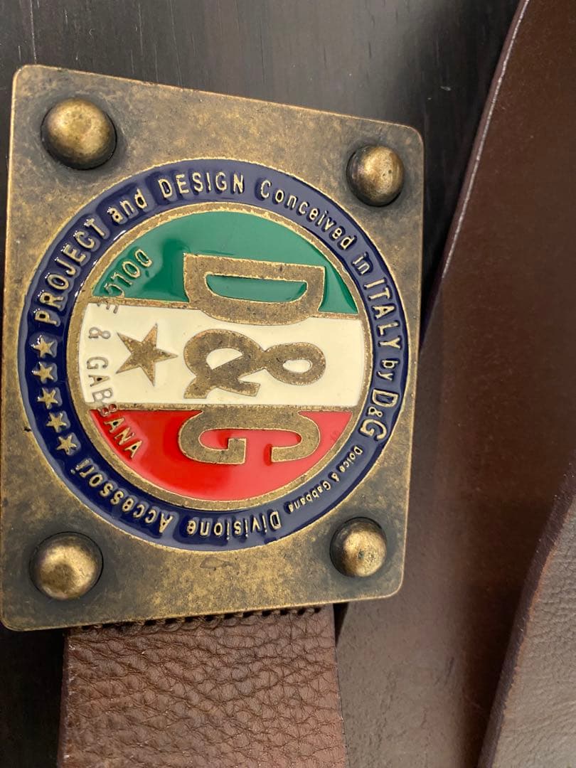 美品 D＆G ドルガバ 男女兼用 革ベルト