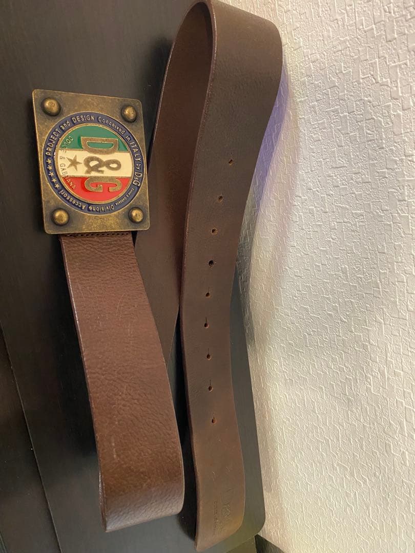 美品 D＆G ドルガバ 男女兼用 革ベルト