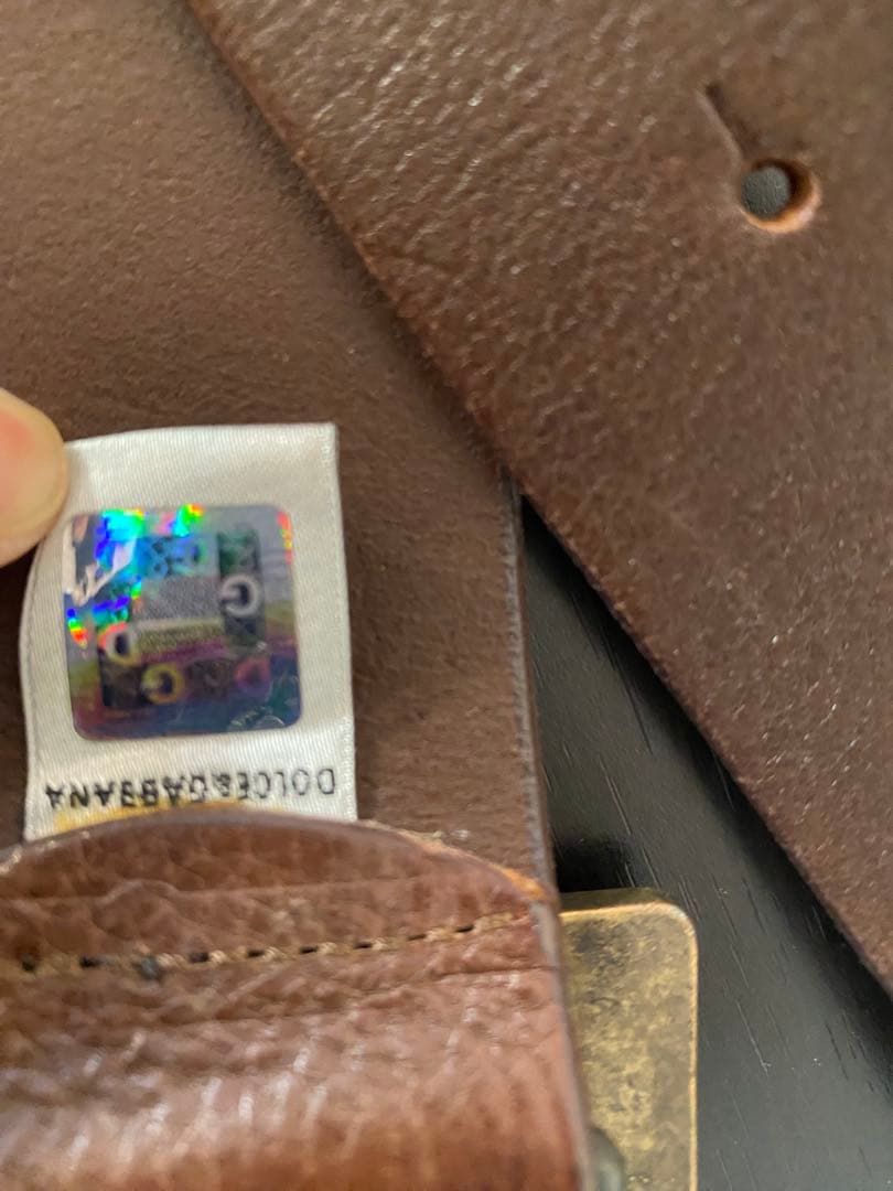 美品 D＆G ドルガバ 男女兼用 革ベルト