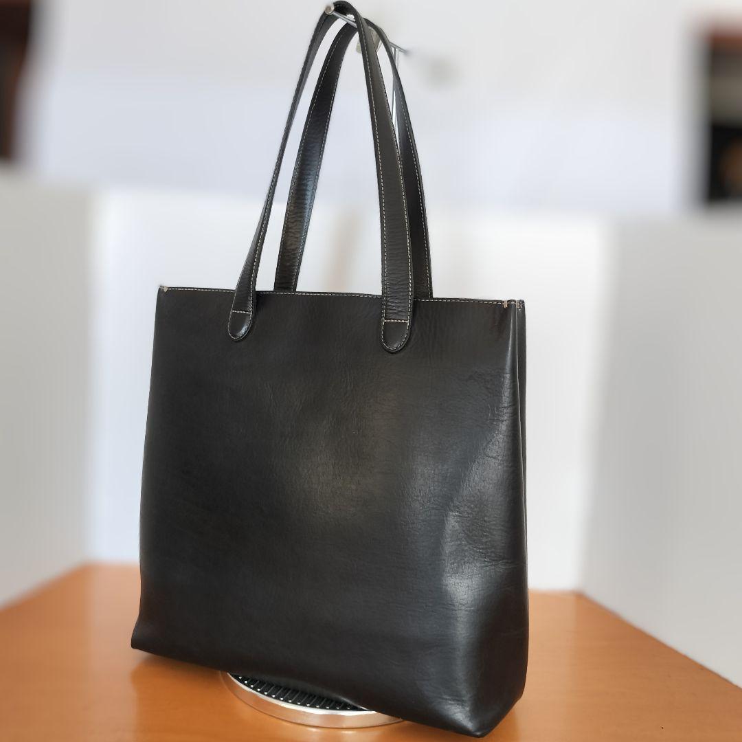 土屋鞄 Diario ディアリオ メンズ レザー トートバッグ 黒