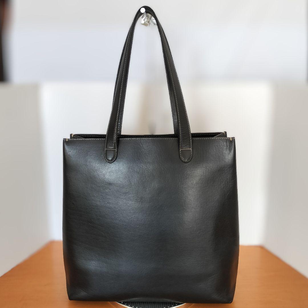 土屋鞄 Diario ディアリオ メンズ レザー トートバッグ 黒