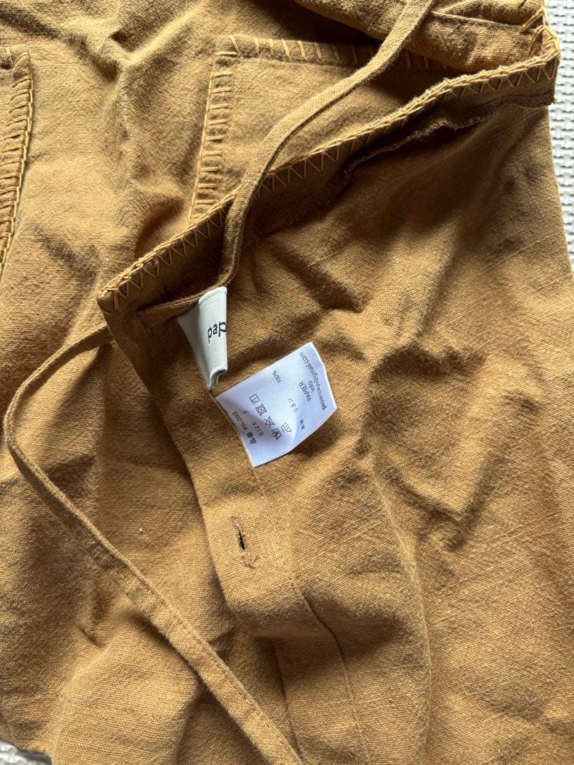 Papier パピエ　2025 ss エプロン　apron