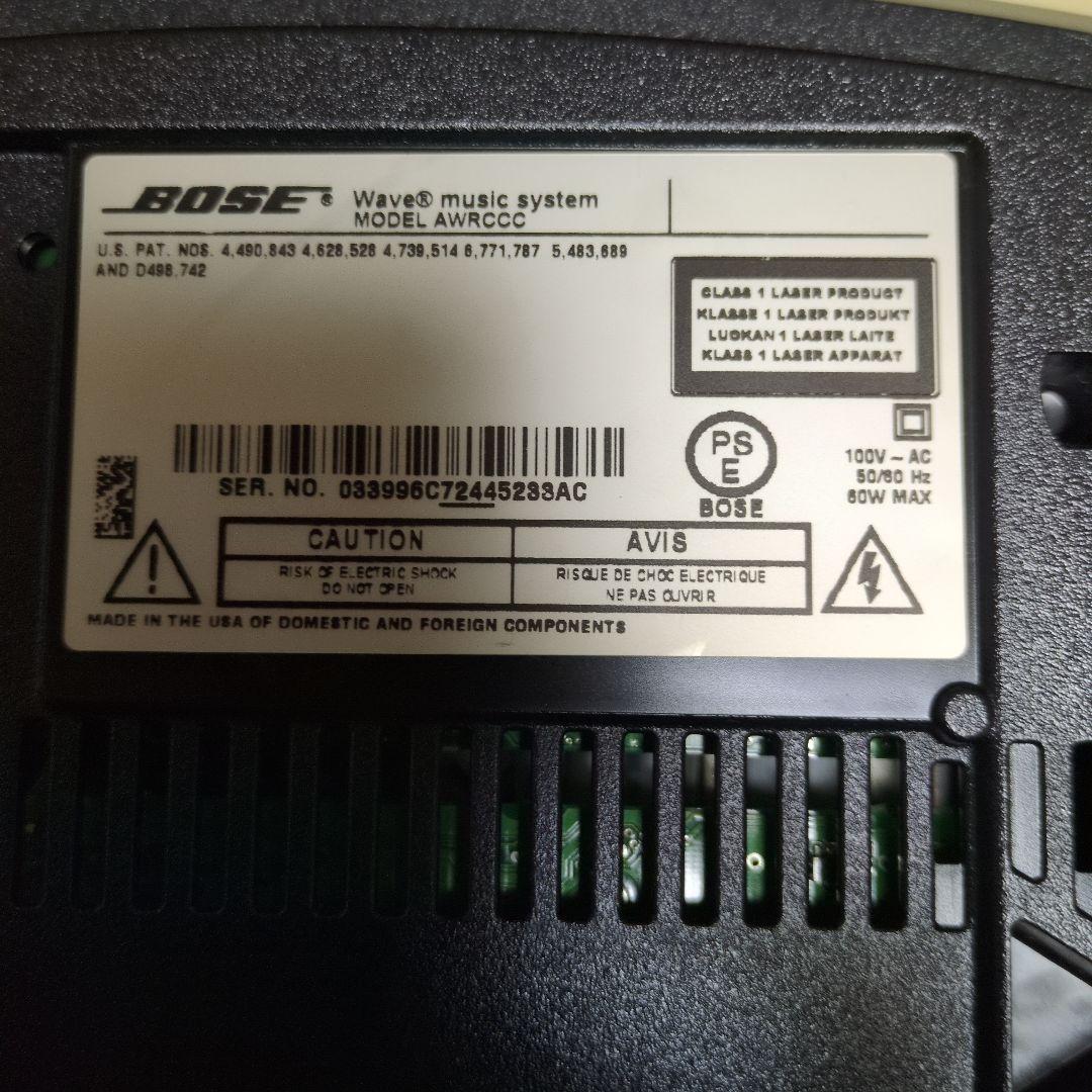 Bose Wave Music System 完動品　純正大型リモコンコード取説