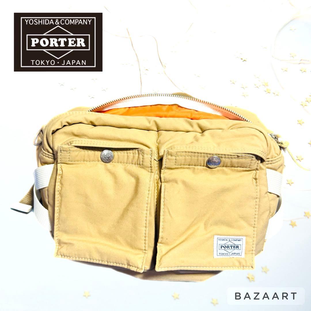 PORTER ポーター タンカー ベージュ ボディバッグ ショルダーバッグ