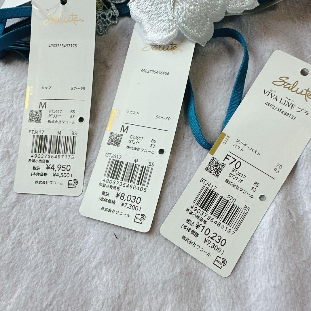 Salute F70 BTJ417ブラジャーショーツセット ガーターM