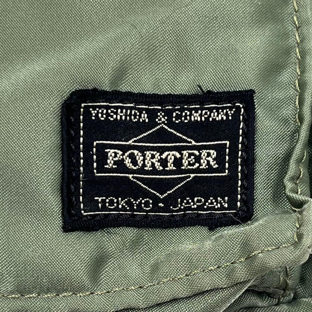 【美品】 ポーター タンカー ボディバッグ 2way セージグリーン 廃盤