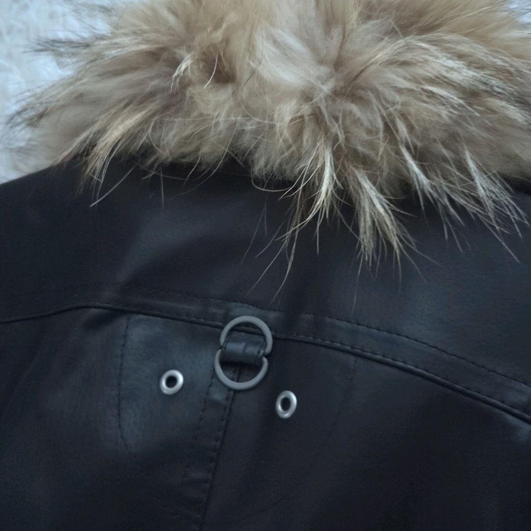 A.S.M アトリエサブメン レザージャケット リアルファー Y2K 黒 52