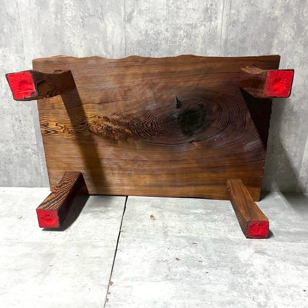 昭和レトロ 無垢材 小型座卓 ちゃぶ台 古民家 当時物