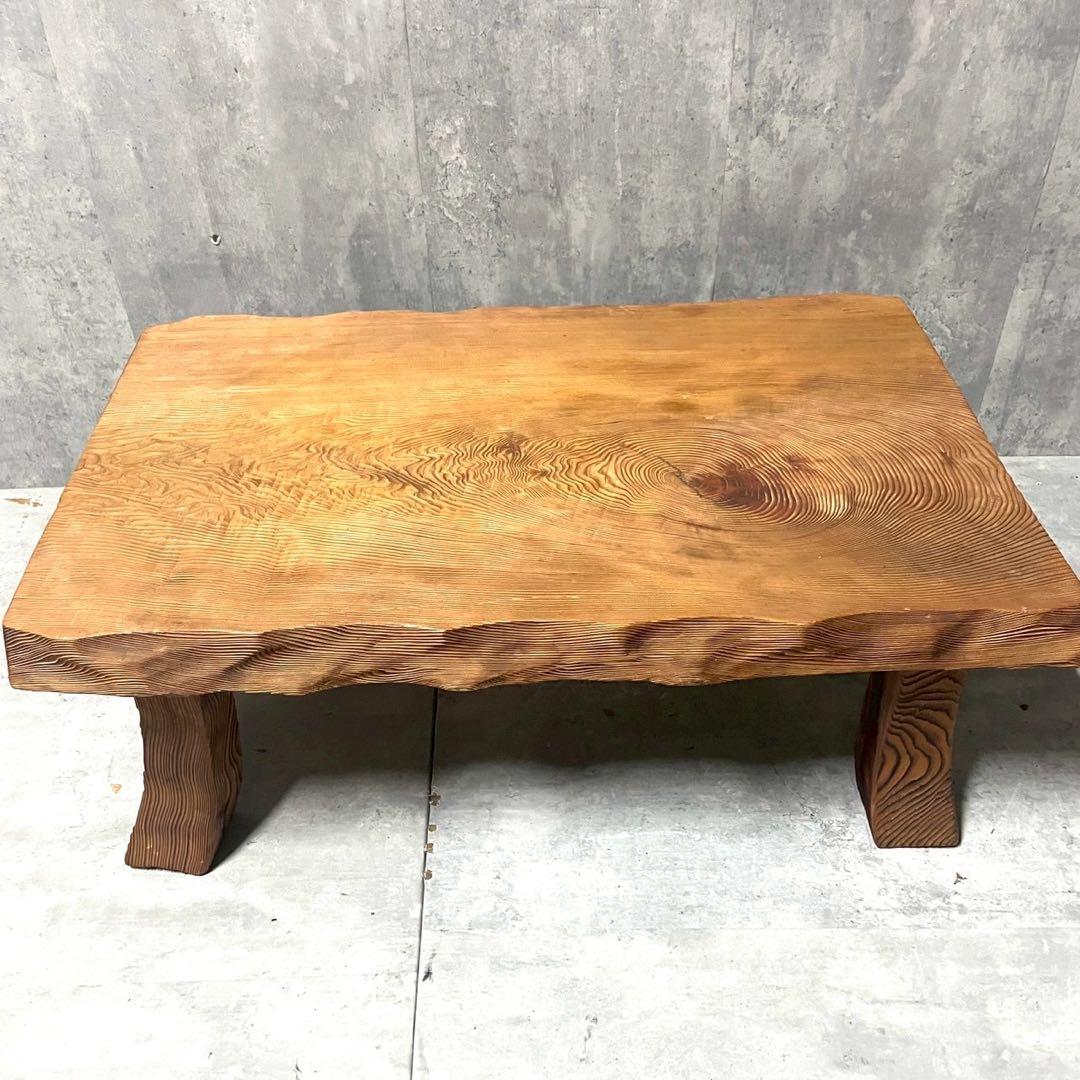 昭和レトロ 無垢材 小型座卓 ちゃぶ台 古民家 当時物