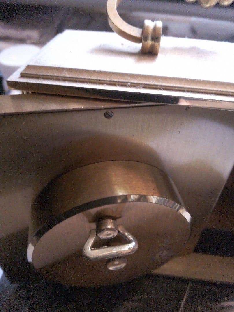 kuma 　スイス製　インホフ置時計　機械手動式