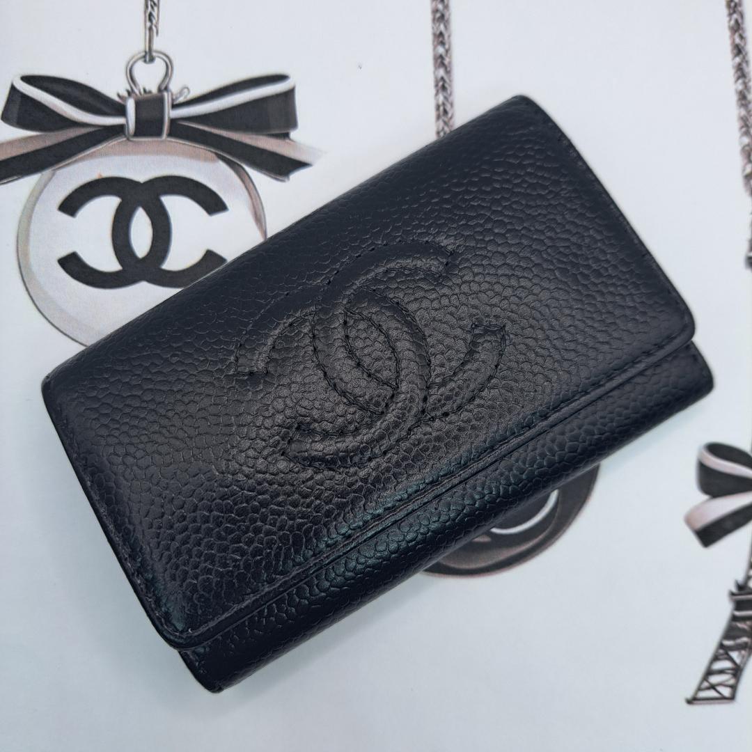 CHANEL　デカココ　キーケース　ブラック