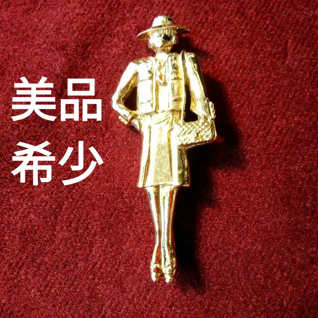 シャネル ブローチレディースマドモアゼルアクセサリーレア希少女性ヴィンテージ