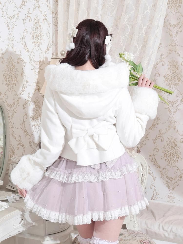 [NOEMIE]新品ヨークフリルドーリーショートコート