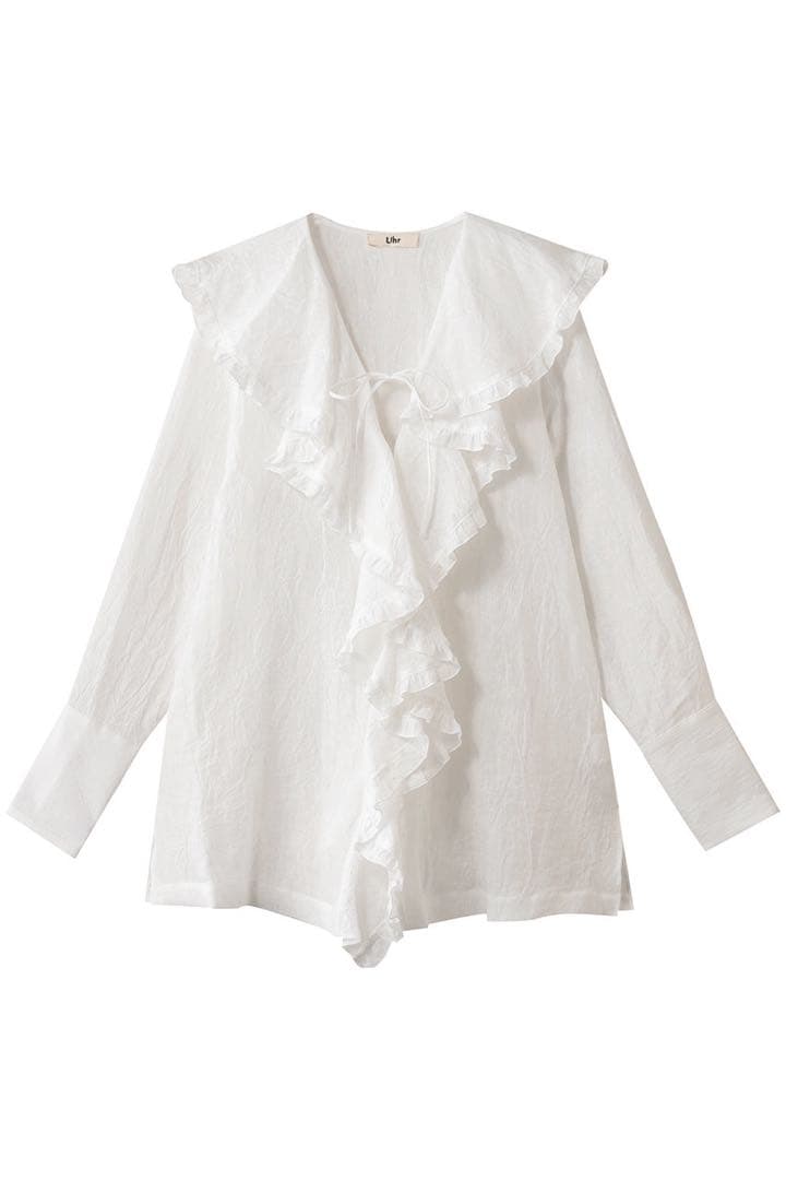 uhr ruffle frill shirt ラッフル　フリル　シャツ　新品