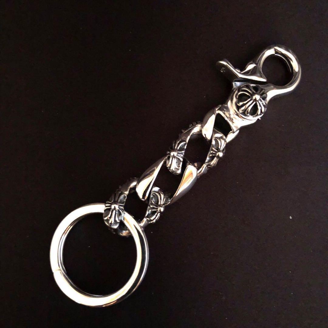 シルバー925 キーホルダー　キーリング　クロス　十字架　人気　1