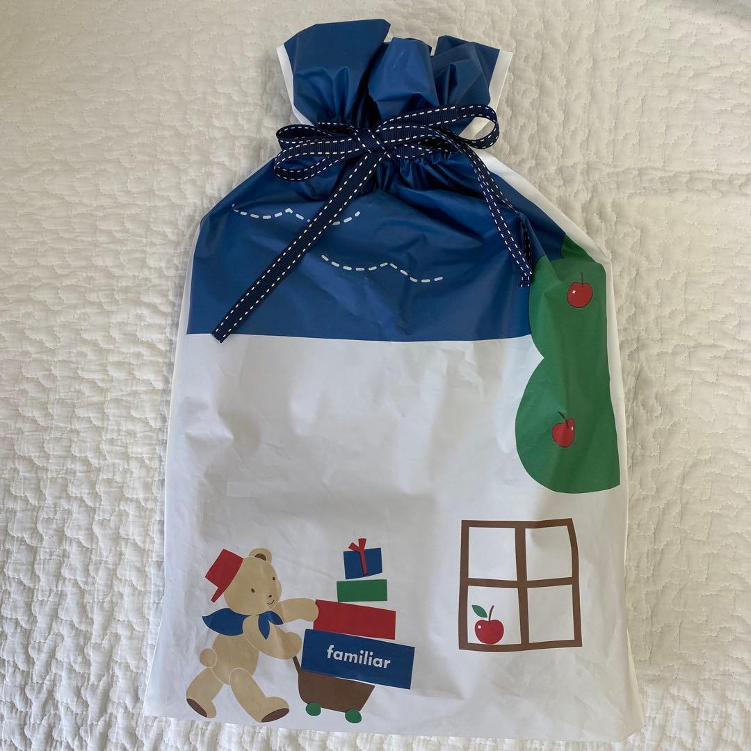 新品未使用品　familiar ワンピース 赤チェック柄　ファミリア　90