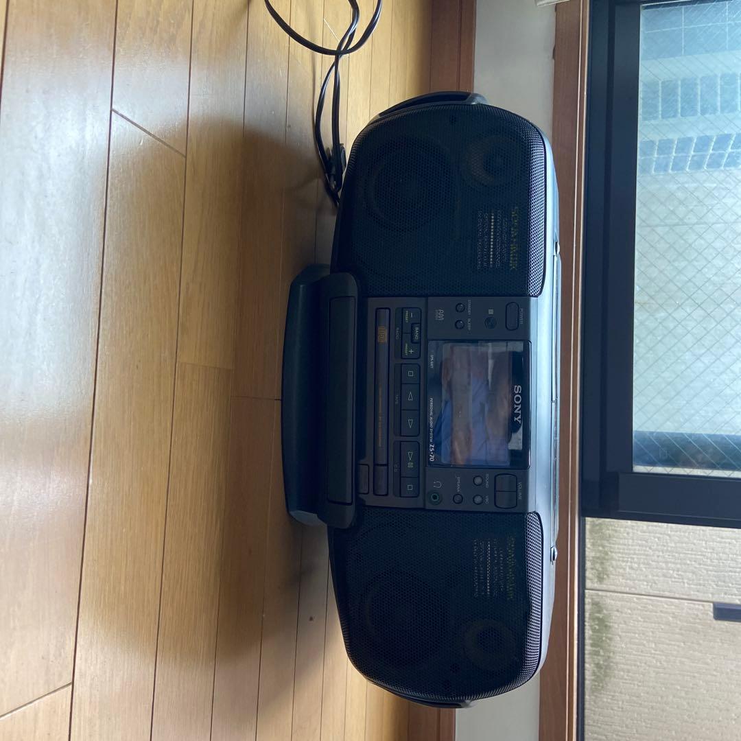 SONY ポータブル CD・MD・カセットデッキ取説有り　リモコンなし