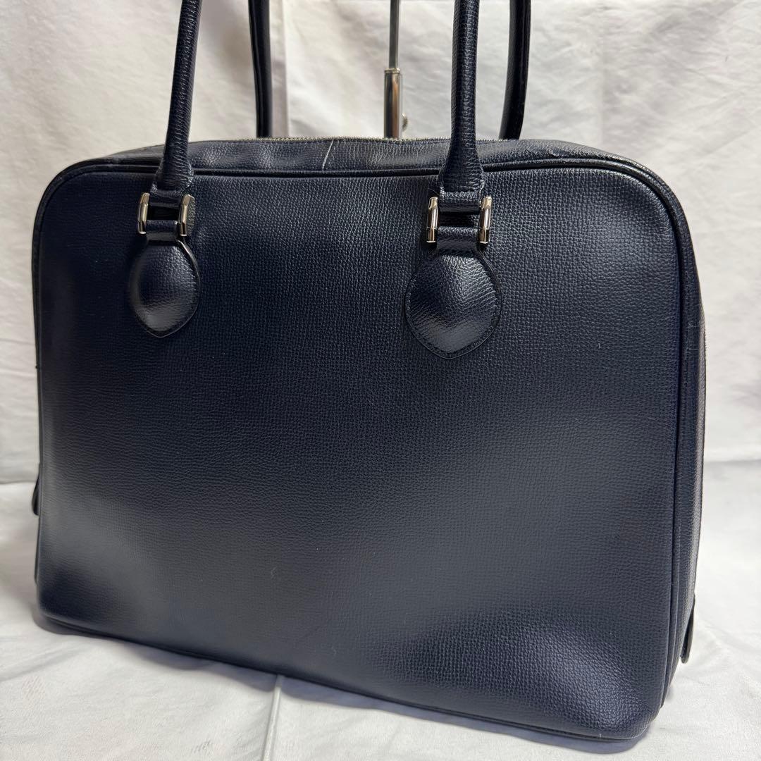 A4 土屋鞄　トートバッグ　ヒノン　ビジネスバッグ　レザー　ネイビー