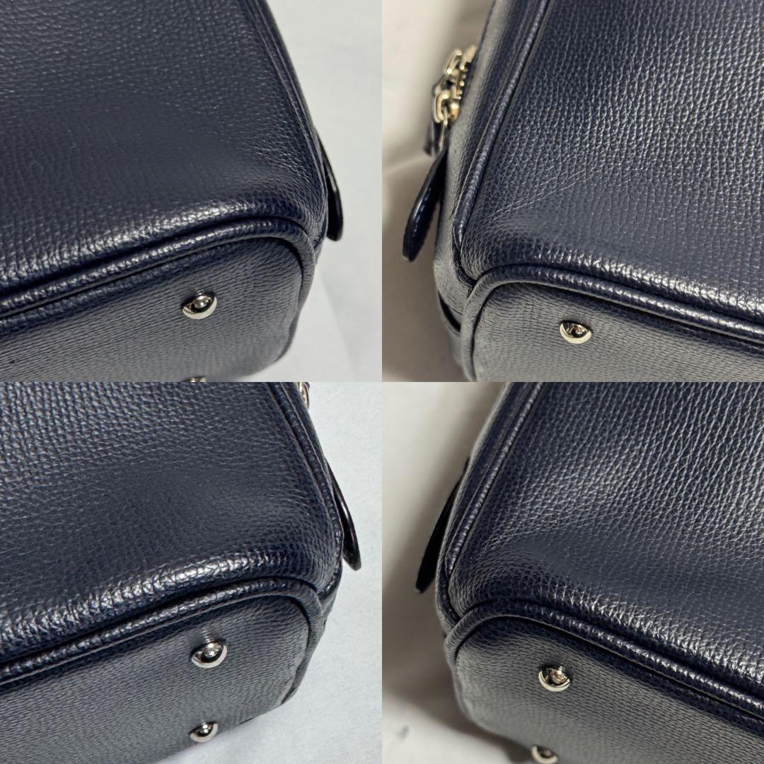 A4 土屋鞄　トートバッグ　ヒノン　ビジネスバッグ　レザー　ネイビー