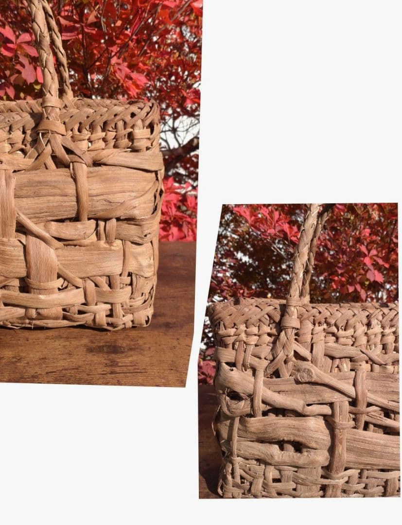 国産山葡萄かご