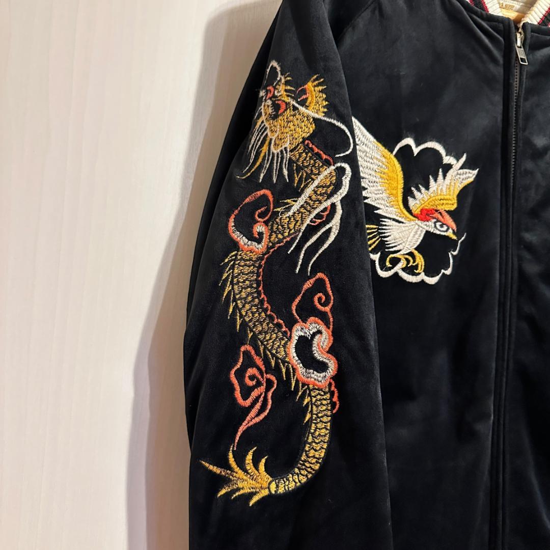 希少【HOUSTON】 スカジャン ブラック Mサイズ / HR058