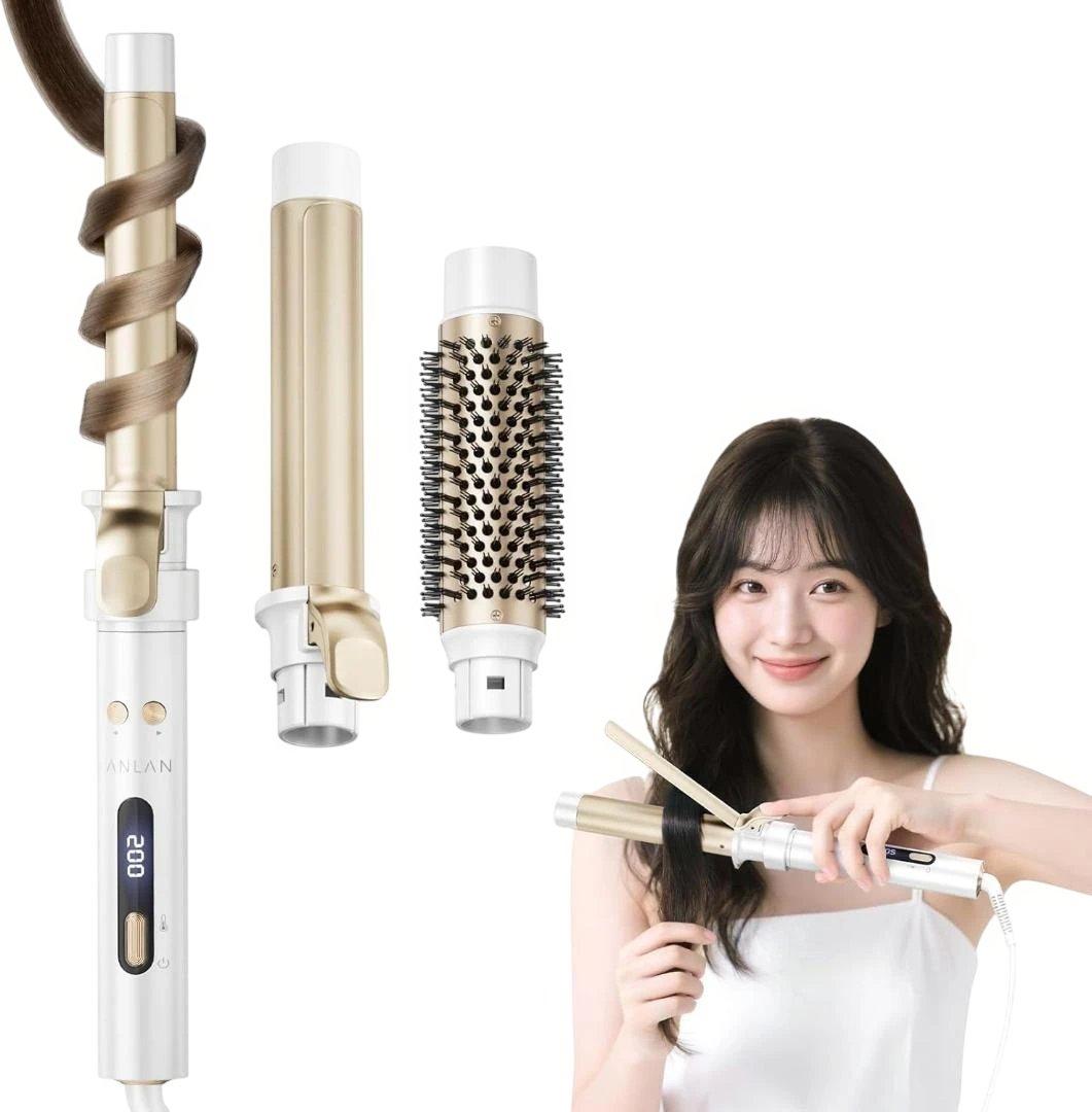 【新品】ANLAN オートカールアイロン 3way 38/32/25mm