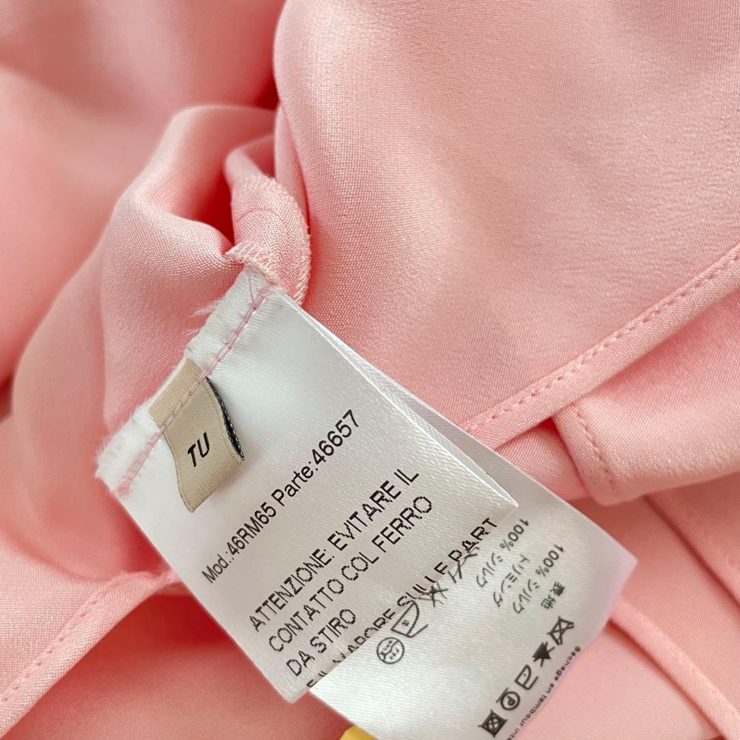 EMILIO PUCCI シルク100% ビジュー装飾 ブラウス ピンク