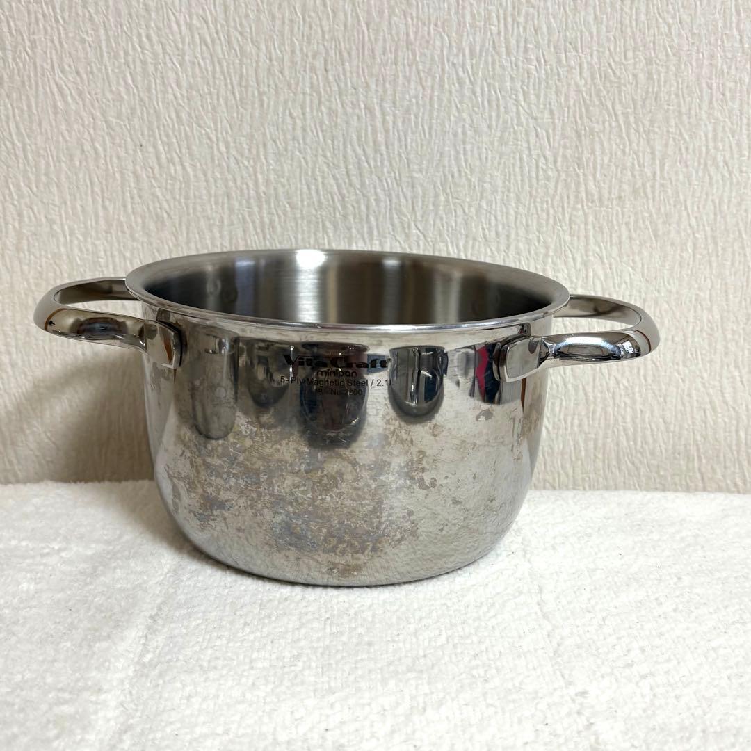 ビタクラフト ミニパン 5点セット 両手鍋3個 蓋2個 重ね収納