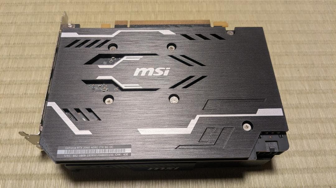 MSI AERO RTX2060 6GB グラフィックボード