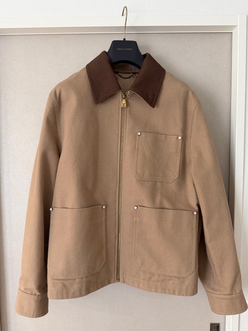 ルイヴィトン　1AGIT7 ワークウェアコットンキャンバスブルゾン size48