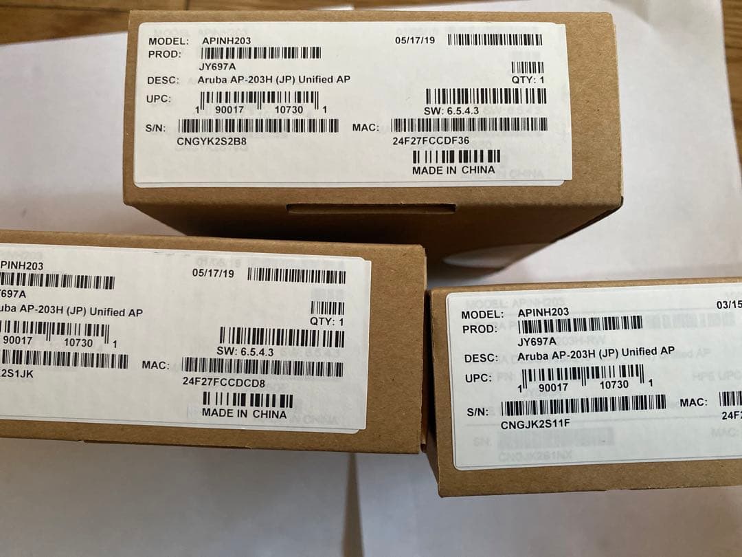 新品未開封3台セットAruba AP-203H 無線LANアクセスポイント