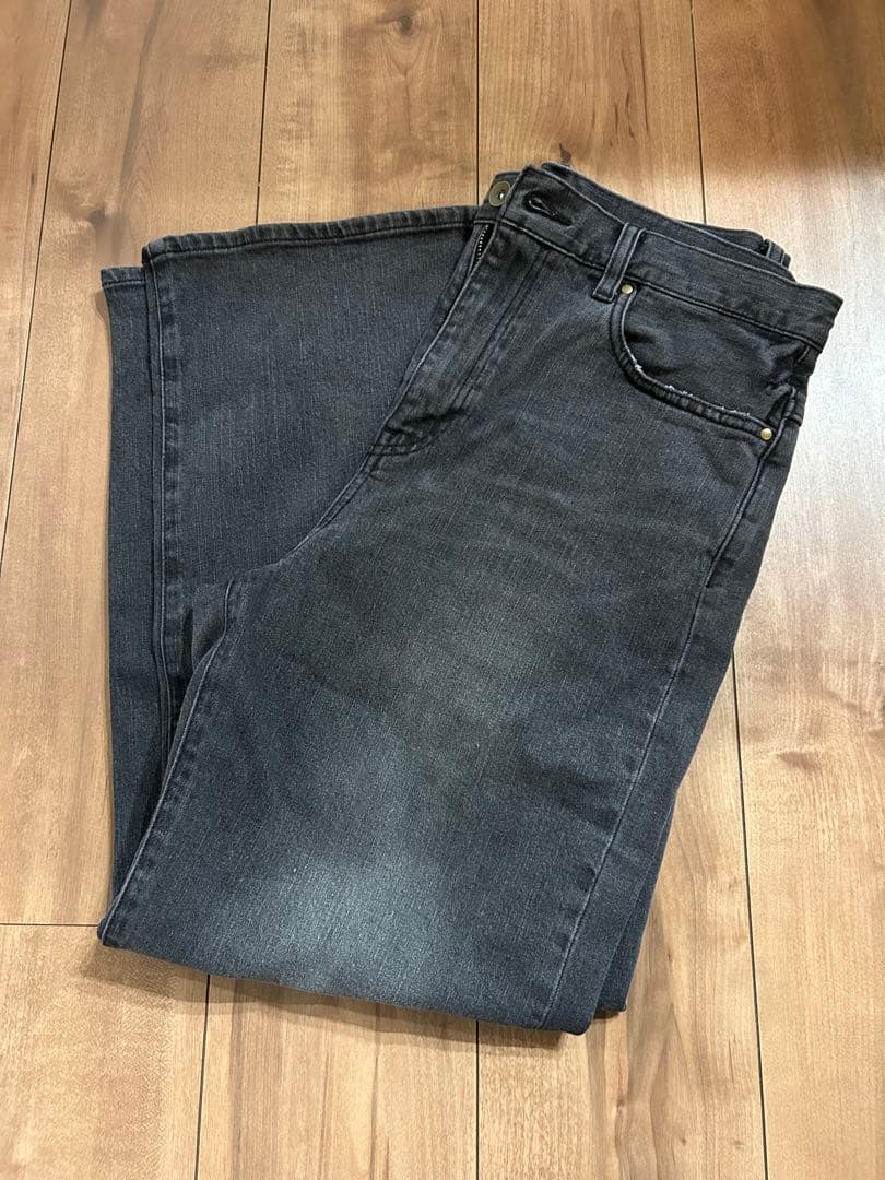 ア*能様 FRAMeWORK デニムストレートパンツ2 グレー40