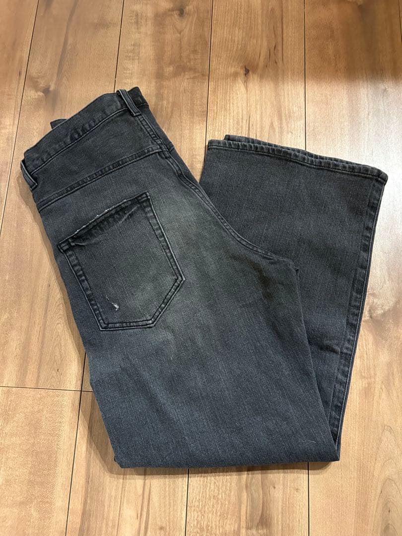 ア*能様 FRAMeWORK デニムストレートパンツ2 グレー40