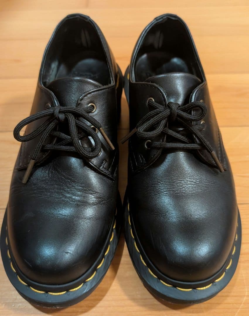 希少　ドクターマーチン　AMORY　3ホールシューズ　チャンキーヒール　レザー