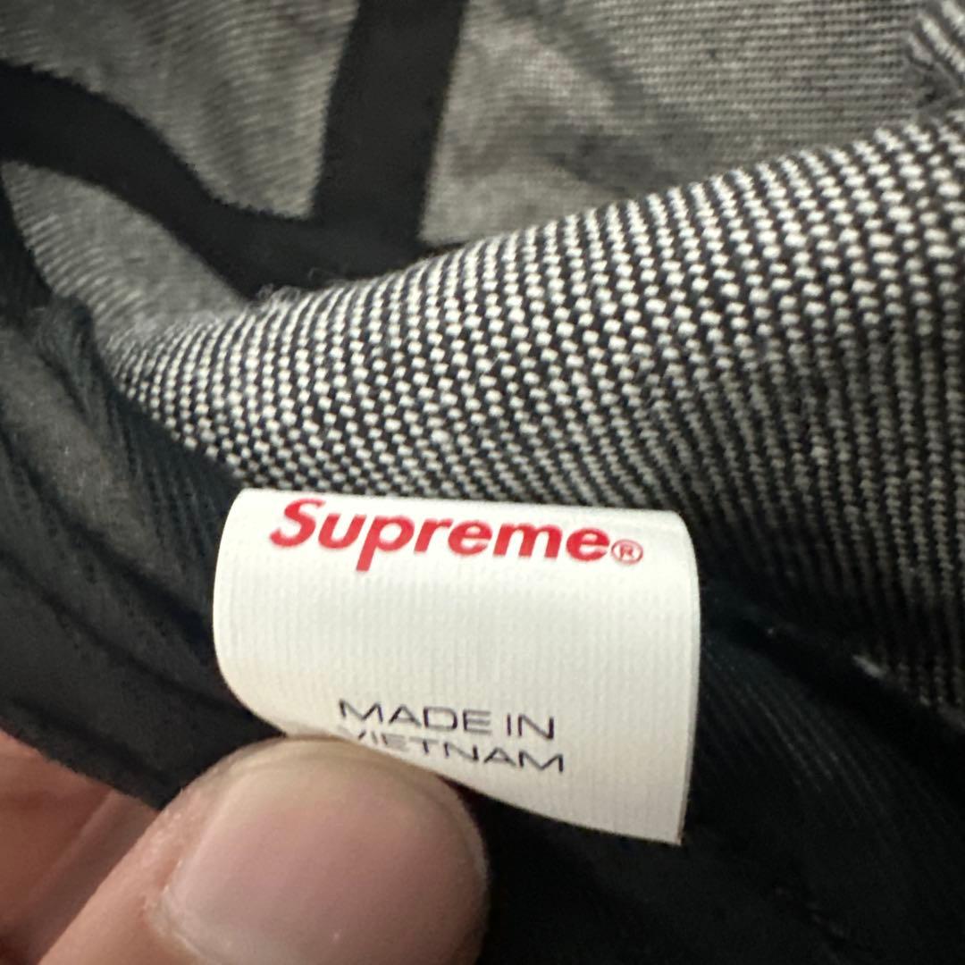 Supreme ダークグレー デニムキャップ