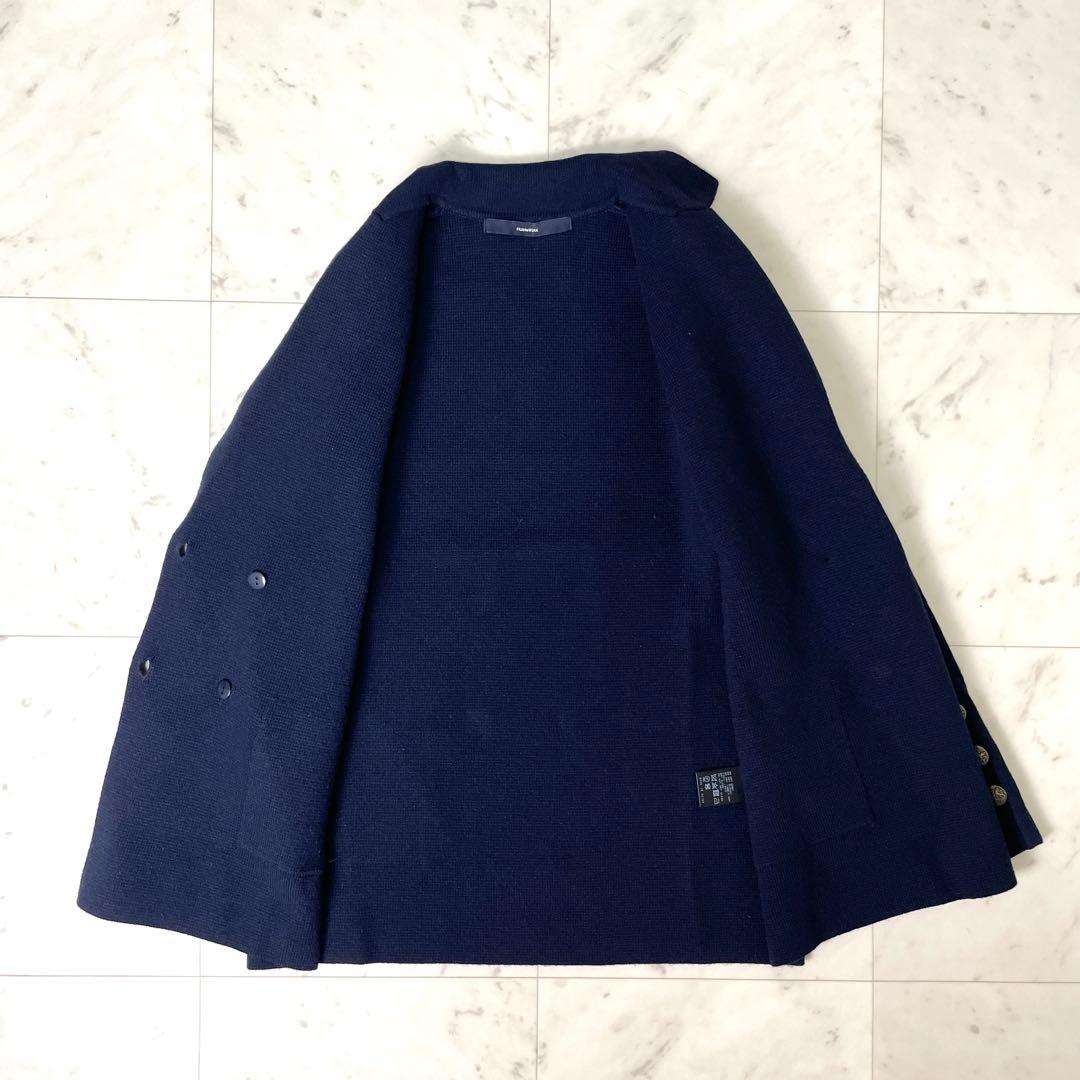 専用【美品】フレームワーク 23AWミラノリブニットジャケット F ネイビー