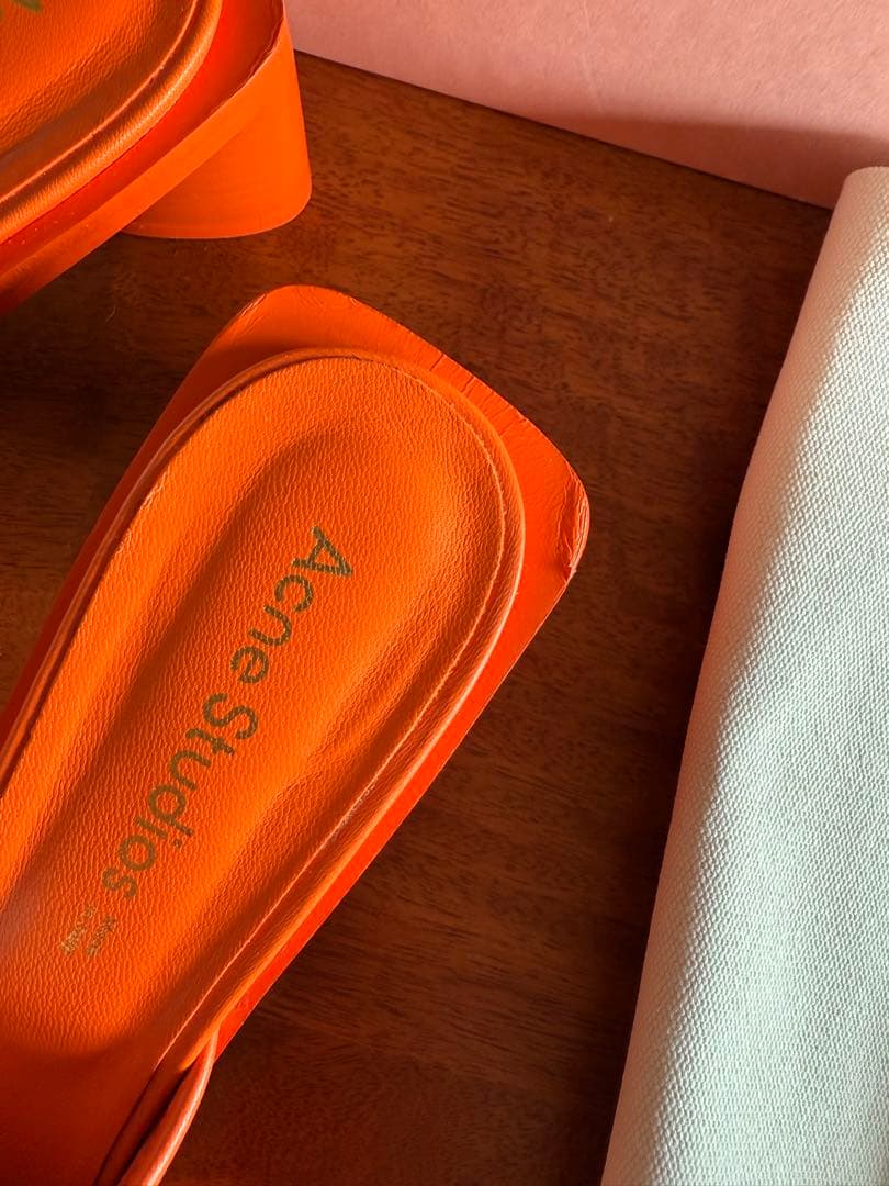 24.5cm Acne Studios オレンジ ミュール