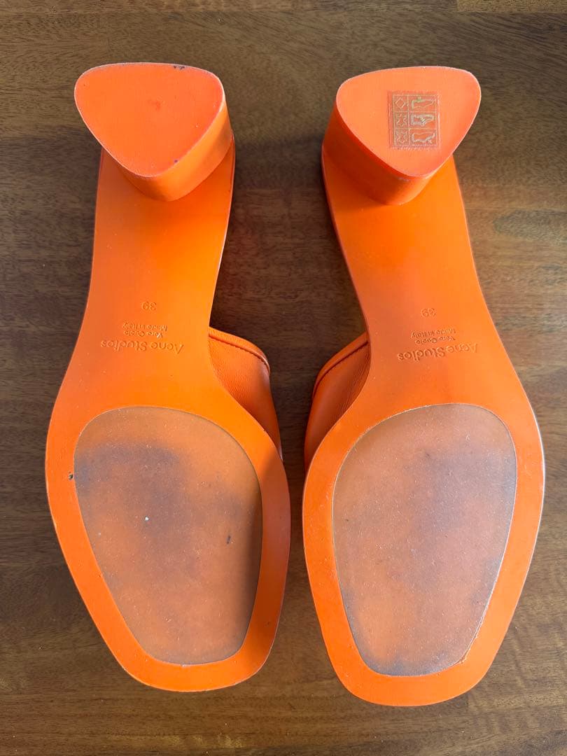 24.5cm Acne Studios オレンジ ミュール