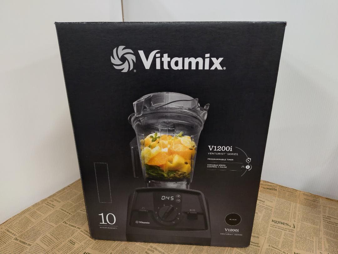 【美品】Vitamix V1200i ブラック 整備済 レシピ本＆おまけ付