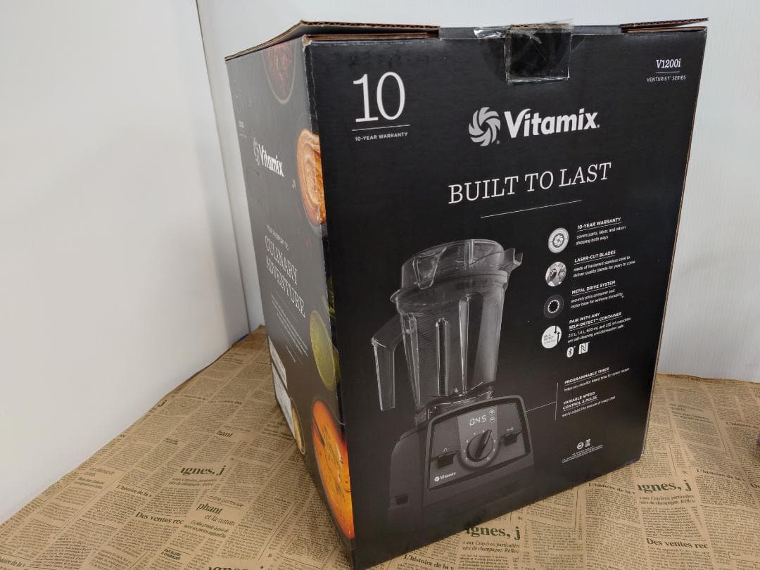 【美品】Vitamix V1200i ブラック 整備済 レシピ本＆おまけ付