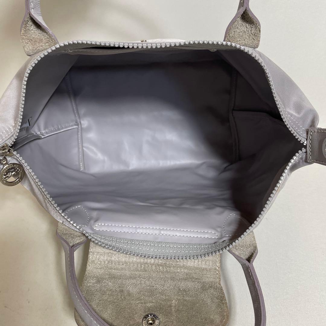 2601-58｜ロンシャン ル・プリアージュ 2WAYハンドバッグ グレー