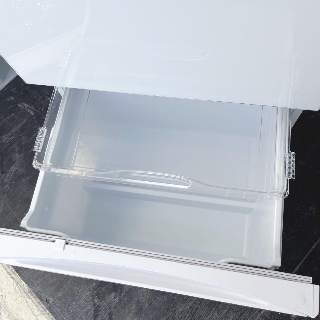 63取付無料！三菱ワイドチルドルーム搭載おしゃれホワイトインテリア5ドア冷蔵庫