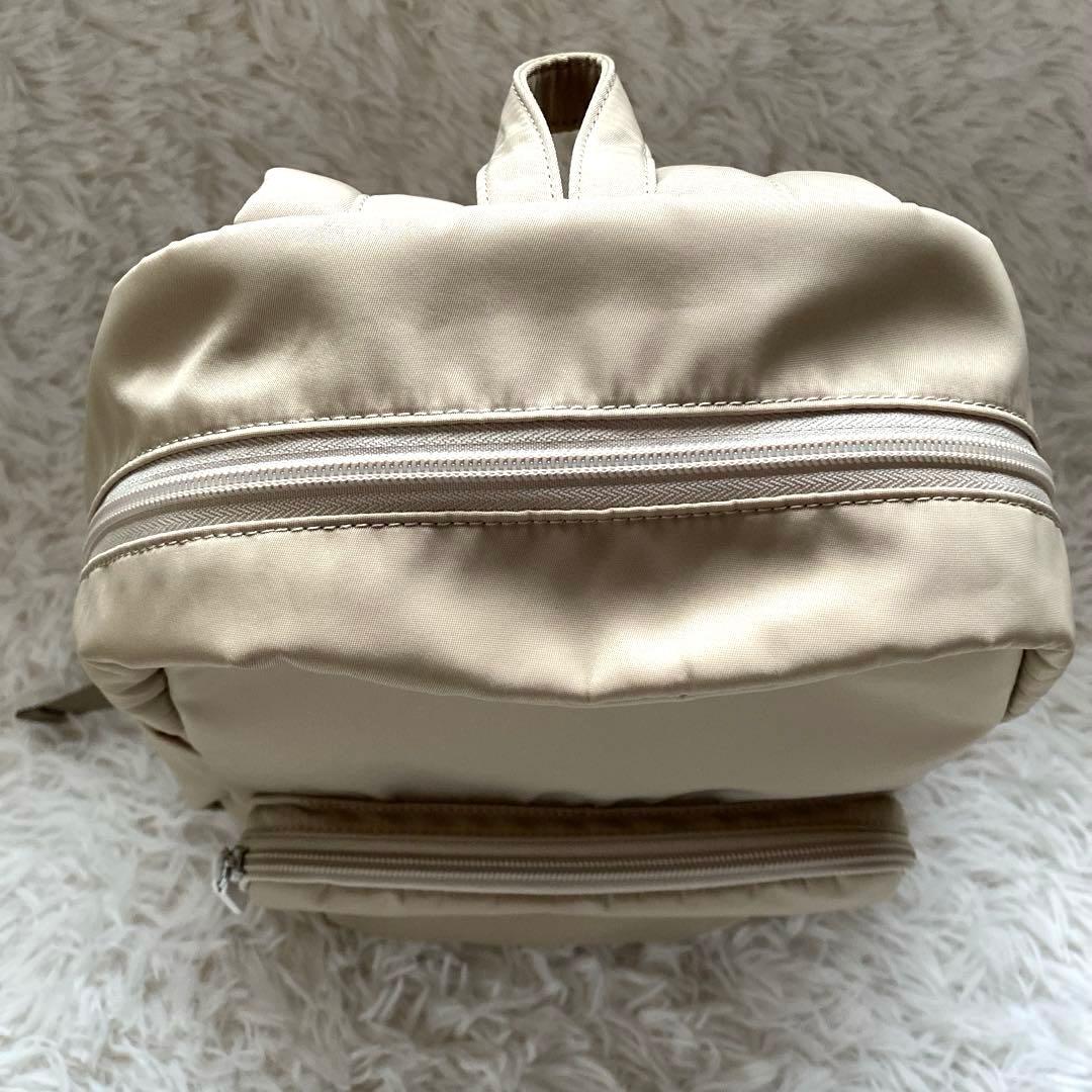 キタムラ レディース リュック・バックパック ベージュ K刺繍 ナイロン 軽い