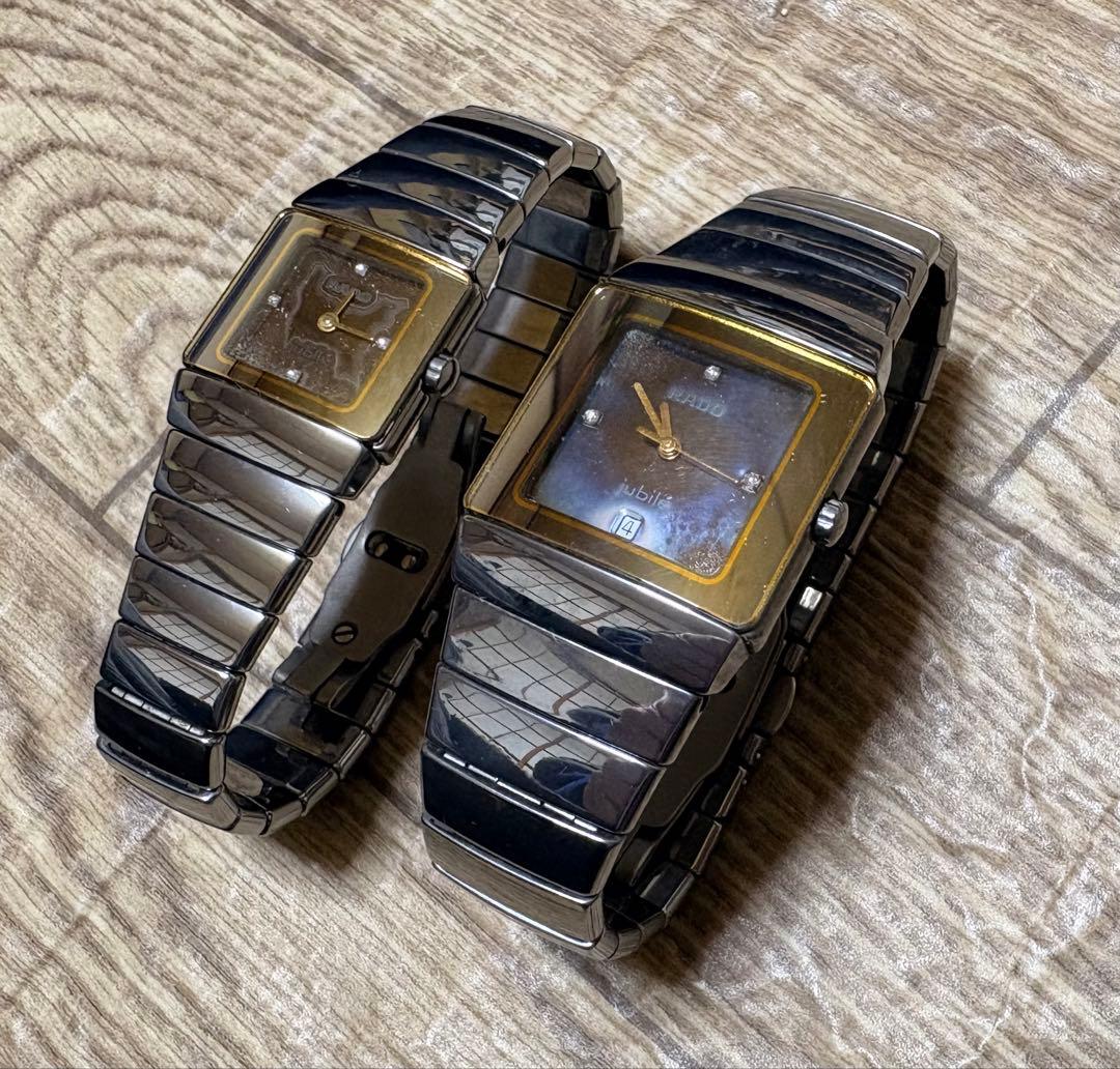 ジャンク品2本 ラドー RADO ダイヤスター チタニウム ハイテックセラミック
