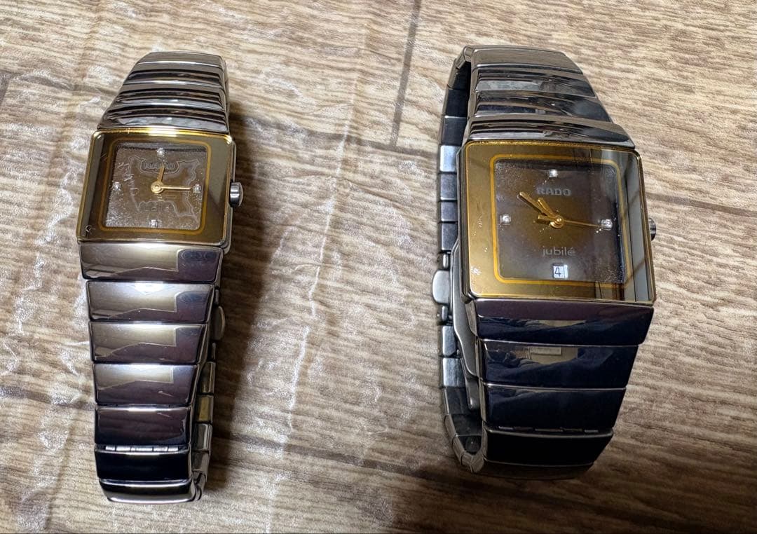 ジャンク品2本 ラドー RADO ダイヤスター チタニウム ハイテックセラミック