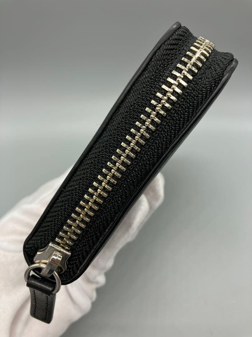 う*こ様 POLO 長財布 ラウンド ファスナー ブラック 黒【1757】