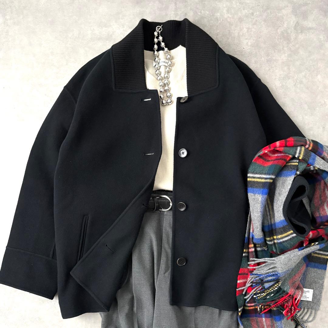 HAUNT ハウント ウール ダウン ジャケット ブルゾン スタジャン ライナー