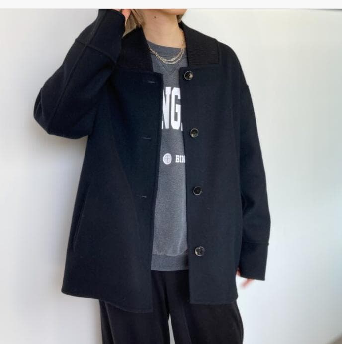 HAUNT ハウント ウール ダウン ジャケット ブルゾン スタジャン ライナー